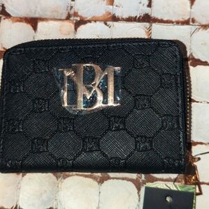 Badgley Mischka Black Vegan leather wallet